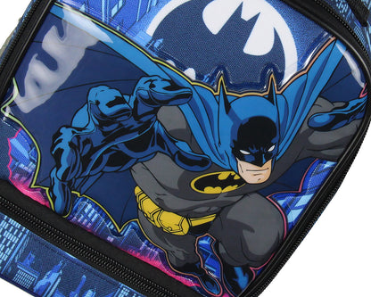 DC Comics Batman Lunch Box Insulated Dual Compartment Superhero Lunch Bag 10" - Seven Times Six