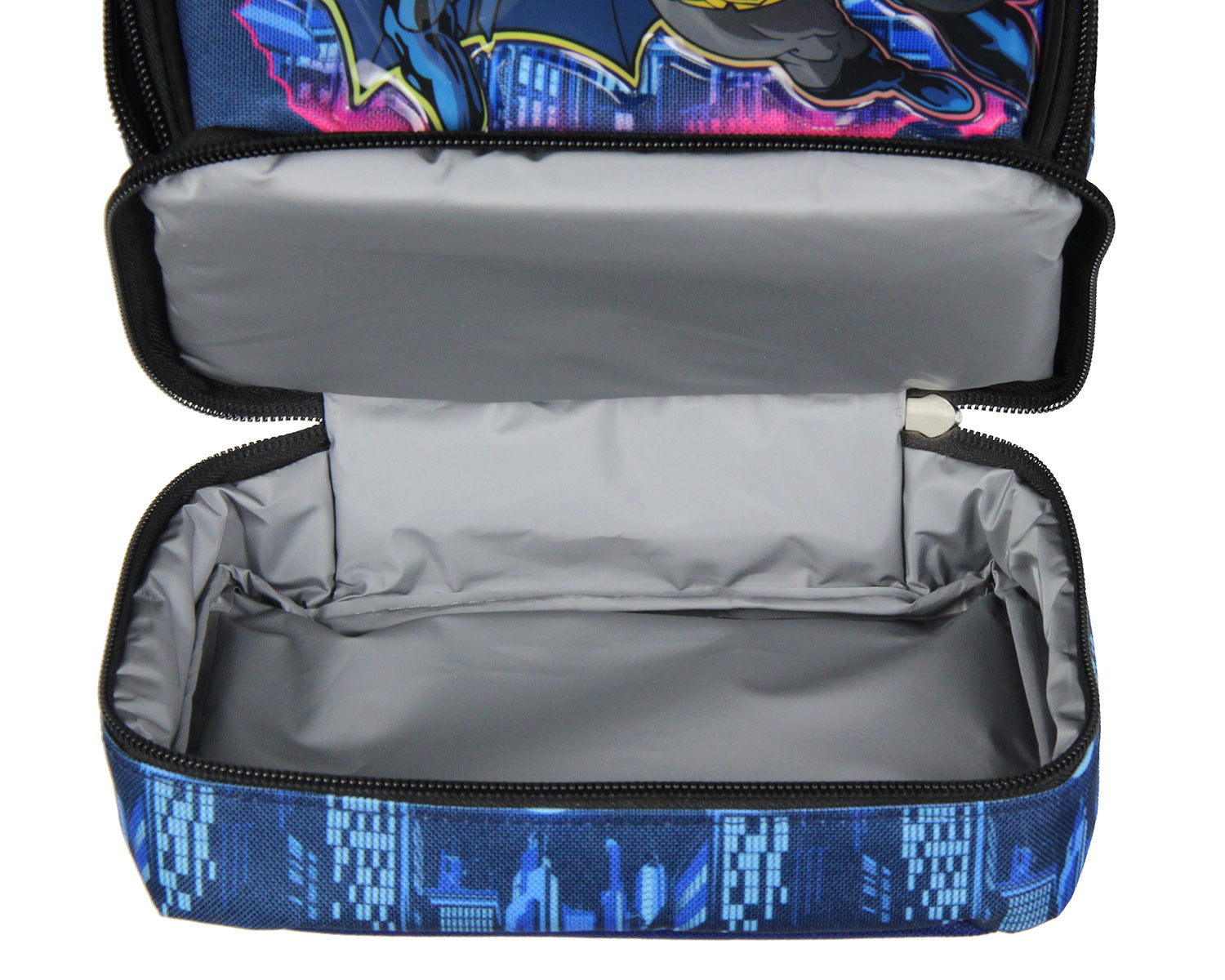 DC Comics Batman Lunch Box Insulated Dual Compartment Superhero Lunch Bag 10" - Seven Times Six