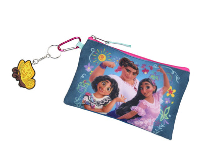 Disney Encanto 5 Pc Backpack Set Lunch Box Pencil Case Keychain and Carabiner 16"