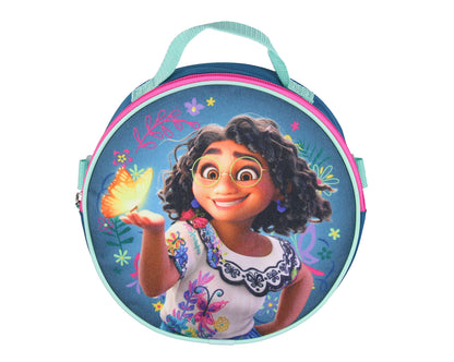 Disney Encanto 5 Pc Backpack Set Lunch Box Pencil Case Keychain and Carabiner 16"