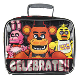 Five Nights At Freddy's Celebrate Lunch Box insulated Video Game Lunch Bag Tote