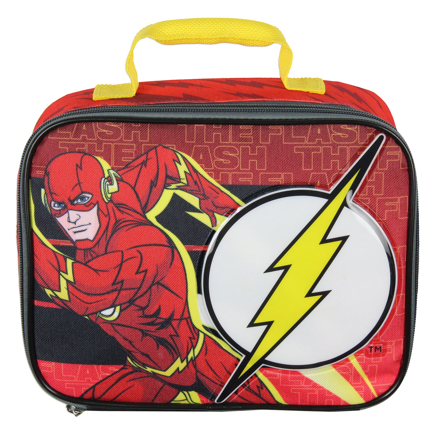 DC Comics The Flash Character Insulated Lunch Box Superhero Lightning Bolt 12"