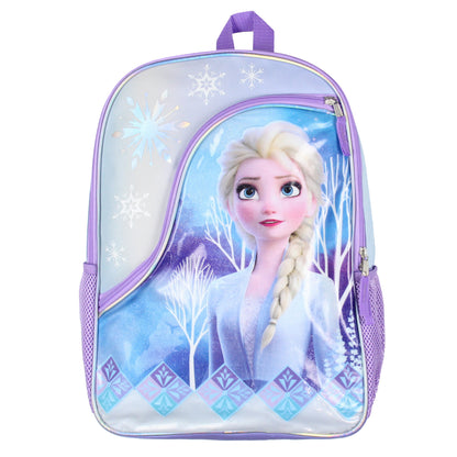 Disney Frozen Elsa 16" Girls Bag School Travel Backpack With Reflective Designs