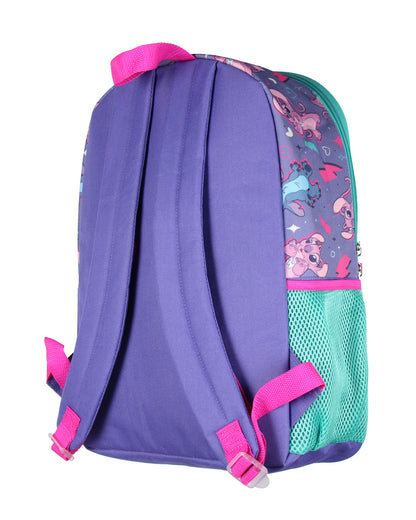 Disney Lilo & Stitch Angel 5 Pc Set Backpack Lunch Box Key Chain Pencil Case 16"