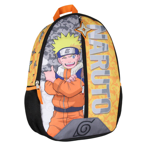 Naruto Backpack 3D Quilted Character 16" Kids School Travel Backpack