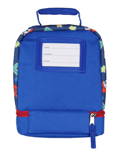 Paw Patrol Lunch Box Insulated Dual Compartment Kids Lunch Bag Tote 10"