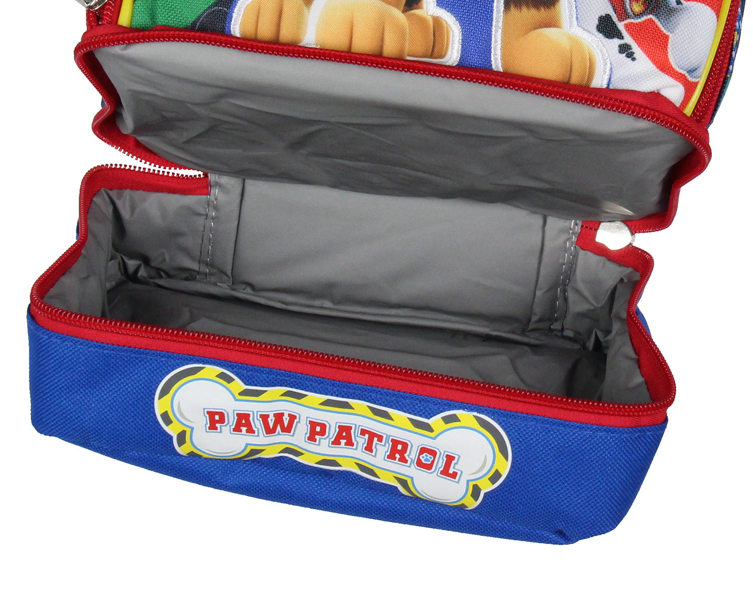 Paw Patrol Lunch Box Insulated Dual Compartment Kids Lunch Bag Tote 10"
