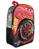 Disney Cars Lightning McQueen Backpack 3D Tire Pocket Travel School Backpack