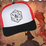 Dungeons and Dragons 20 Dice D20 Embroidered Adjustable Precurve Snapback Hat Cap
