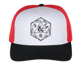 Dungeons and Dragons 20 Dice D20 Embroidered Adjustable Precurve Snapback Hat Cap