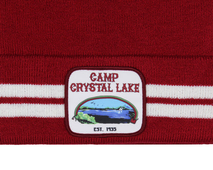 Friday The 13th Beanie Camp Crystal Lake Sign Patch Knit Beanie Hat Cap