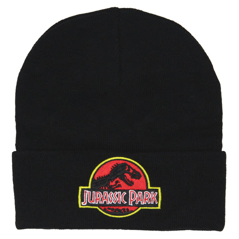 Jurassic Park Hat Beanie Embroidered Classic Logo Cuff Knit Beanie Cap