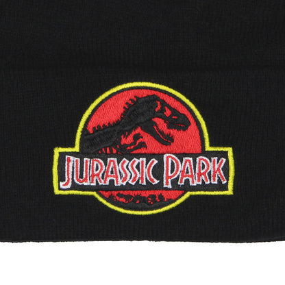 Jurassic Park Hat Beanie Embroidered Classic Logo Cuff Knit Beanie Cap