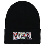 Marvel Comic Logo Beanie Embroidered Vintage Design Cuff Knit Beanie Hat Cap