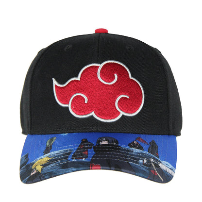 Naruto Shippuden Akatsuki Red Cloud Character Bill Adjustable Snapback Hat Cap