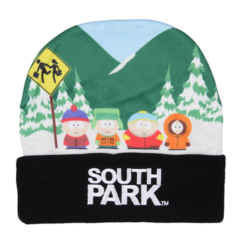 South Park Beanie Cartman Kenny Stan Kyle Sublimated Knit Beanie Hat Cap