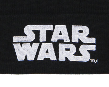 Star Wars Beanie Hat Embroidered Logo Cuff Knit Beanie Cap