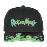 Rick And Morty Portal Time Pre-Curved Bill Adjustable Snapback Hat Cap