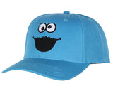 Sesame Street Cookie Monster Mens Snapback Hat Adult Precurve Adjustable Hat Cap
