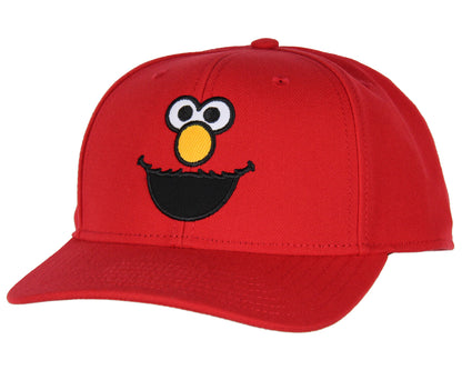 Sesame Street Adult Elmo Face Embroidered Design Snapback Baseball Cap Hat OSFM
