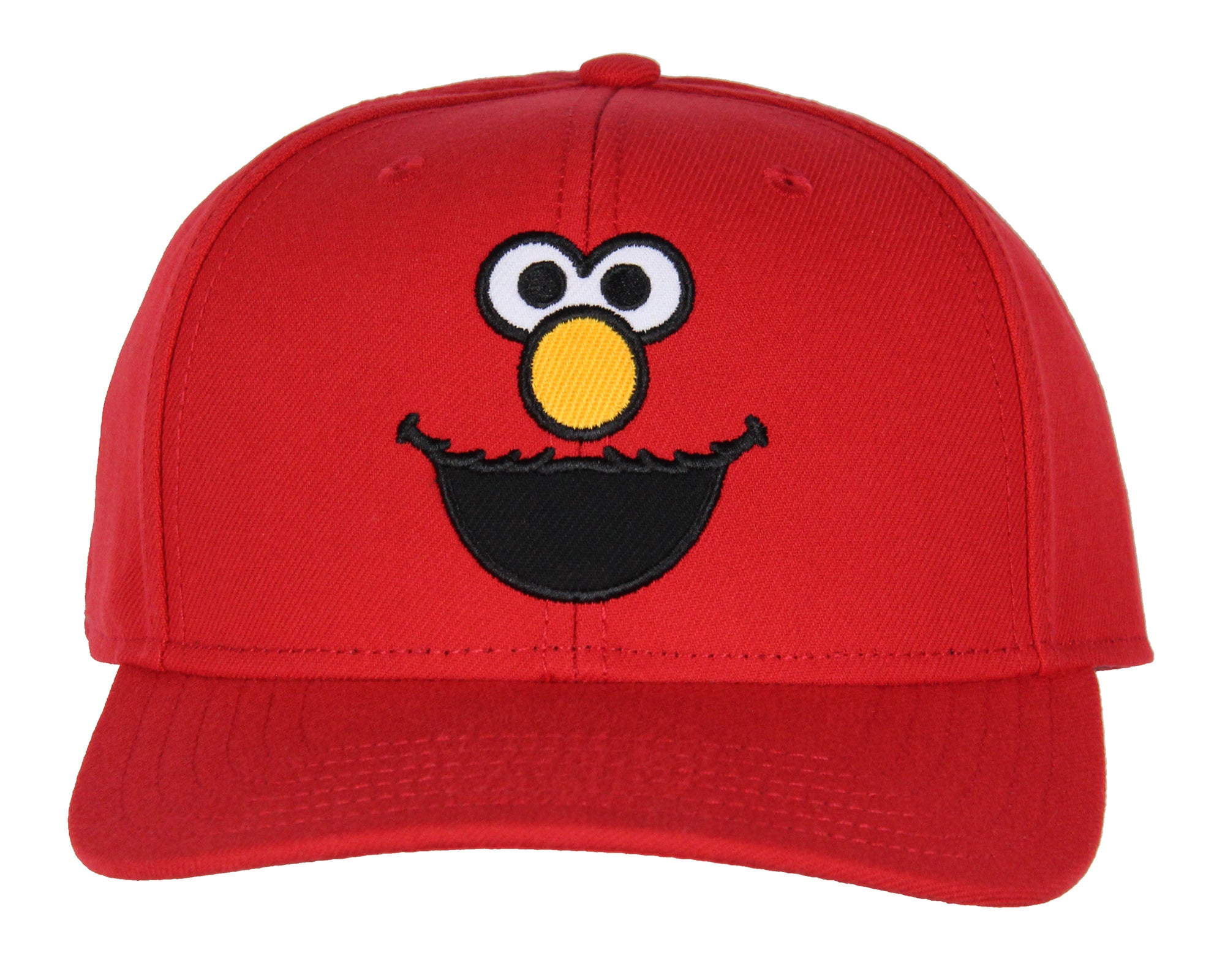 Sesame Street Adult Elmo Face Embroidered Design Snapback Baseball Cap Hat OSFM
