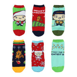 National Lampoon Christmas Vacation Adult Merry Clarksmas 5-Pack No-Show Socks