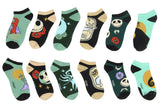 The Nightmare Before Christmas Earth Tones Low Cut Mix And Match Ankle Socks