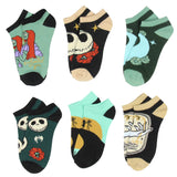 The Nightmare Before Christmas Earth Tones Low Cut Mix And Match Ankle Socks