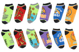 Scooby-Doo Adult Shaggy Mystery Machine Low Cut No Show Mix And Match Ankle Socks