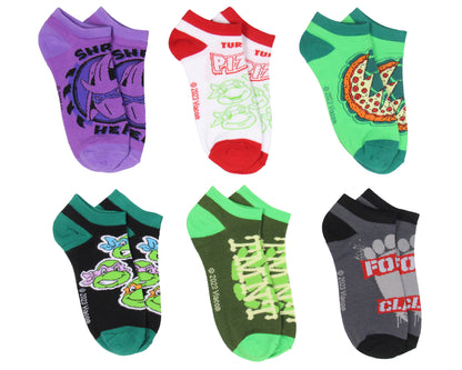 Teenage Mutant Ninja Turtles Socks Adult TMNT Themed Designs Mix And Match Ankle Socks