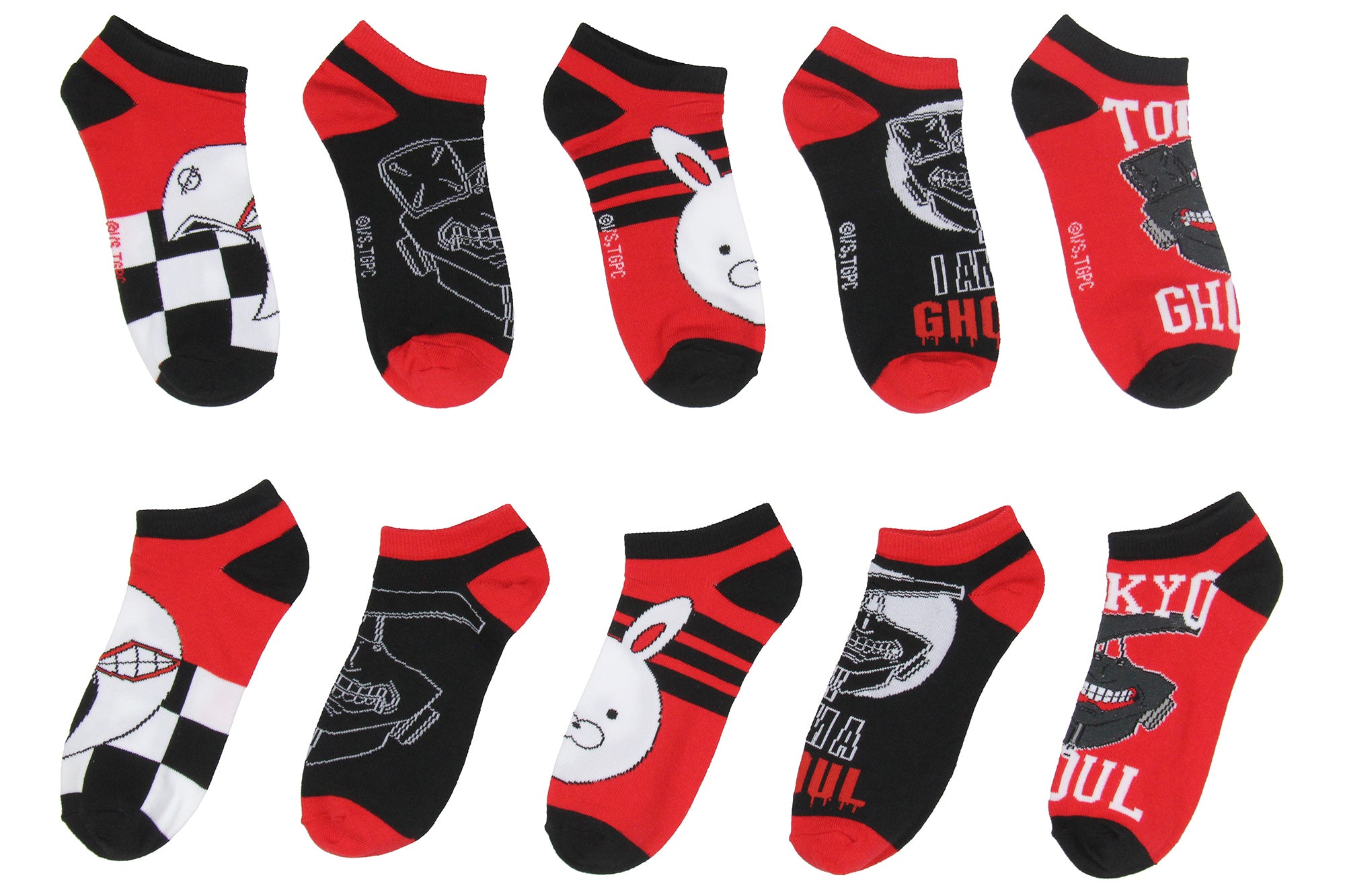 Tokyo Ghoul Socks Adult Masks Anime No Show Mix And Match Ankle Socks