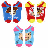 Disney Toy Story Character Faces No-Show Ankle Socks 6 Pair Pack