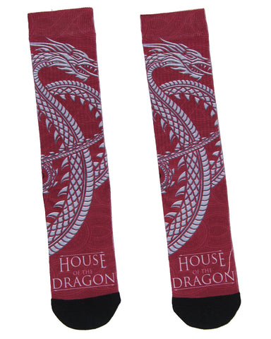 Game Of Thrones: House Of The Dragon Crew Socks For Men Women Sublimated Socks