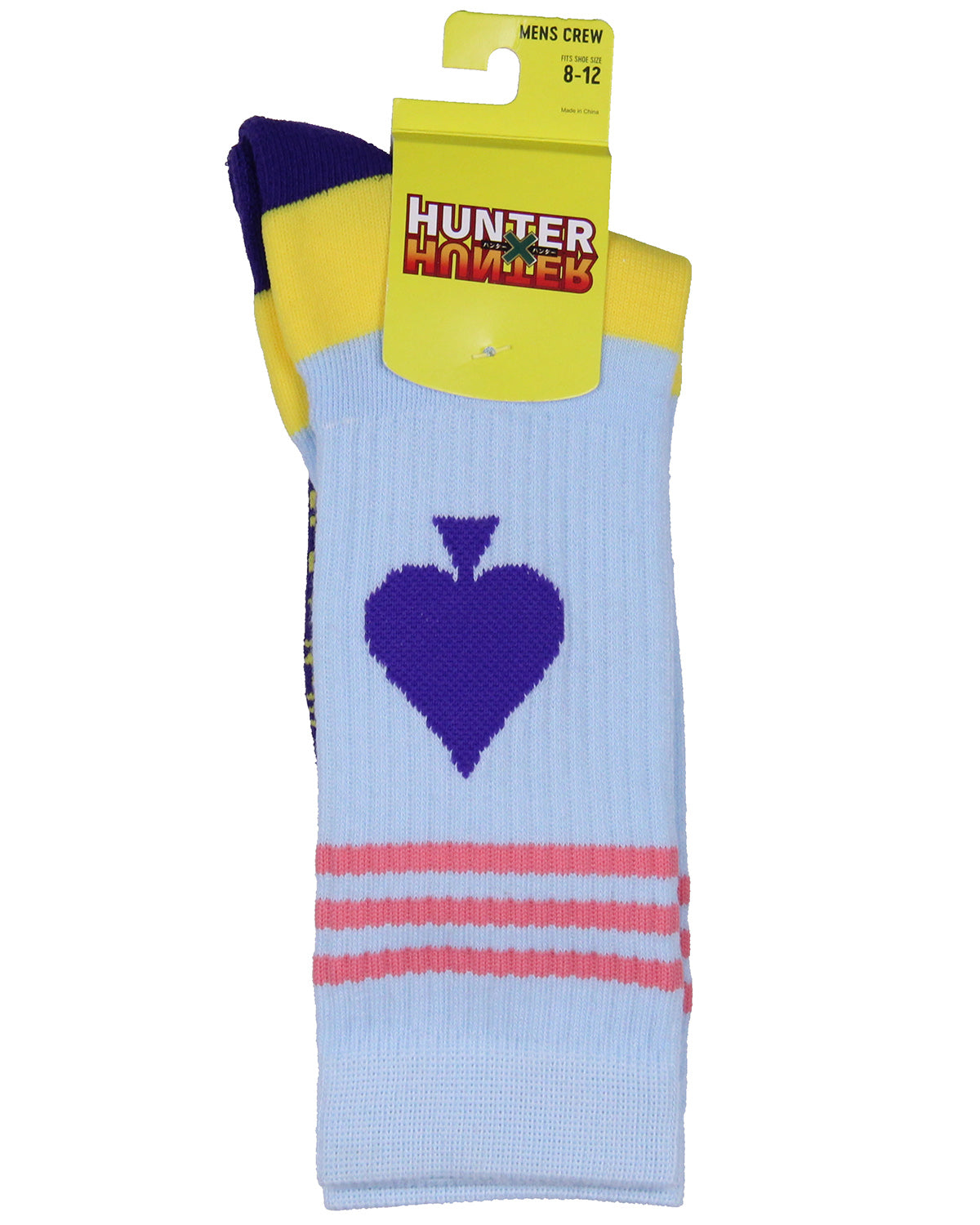Hunter x Hunter Anime Adult Hisoka Club Spade Crew Socks For Men Women 1 Pair