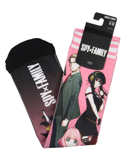 Spy x Family Crew Socks For Men Women Manga Anime Anya Loid Yor Sublimated Socks