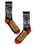 Stanger Things Demobat Flaming Logo Athletic Crews Socks For Women Men 1 Pair