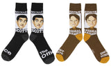 The Office Michael Scott And Dwight Schrute Crew Socks For Men Women 2 Pair