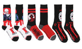 Horror Movie Friday The 13th A Nightmare On Elm Street IT Crew Socks Size 8-12