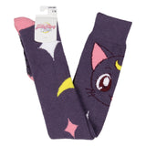 Sailor Moon Crystal Women's Luna Character Design Over Knee High Socks