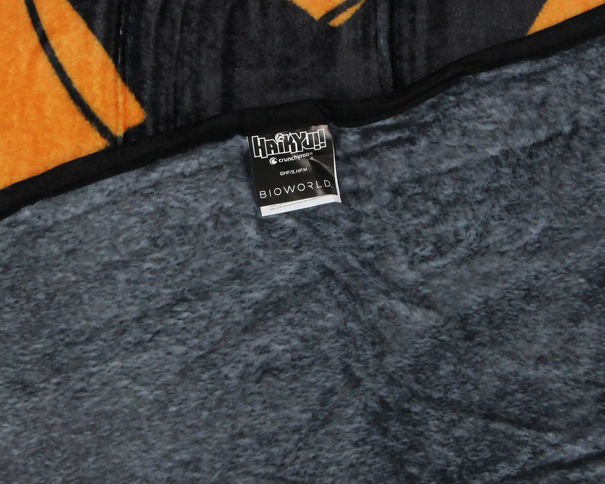 Haikyuu Manga Anime Merch Karasuno High Team Crows Haikyu Plush Throw Blanket