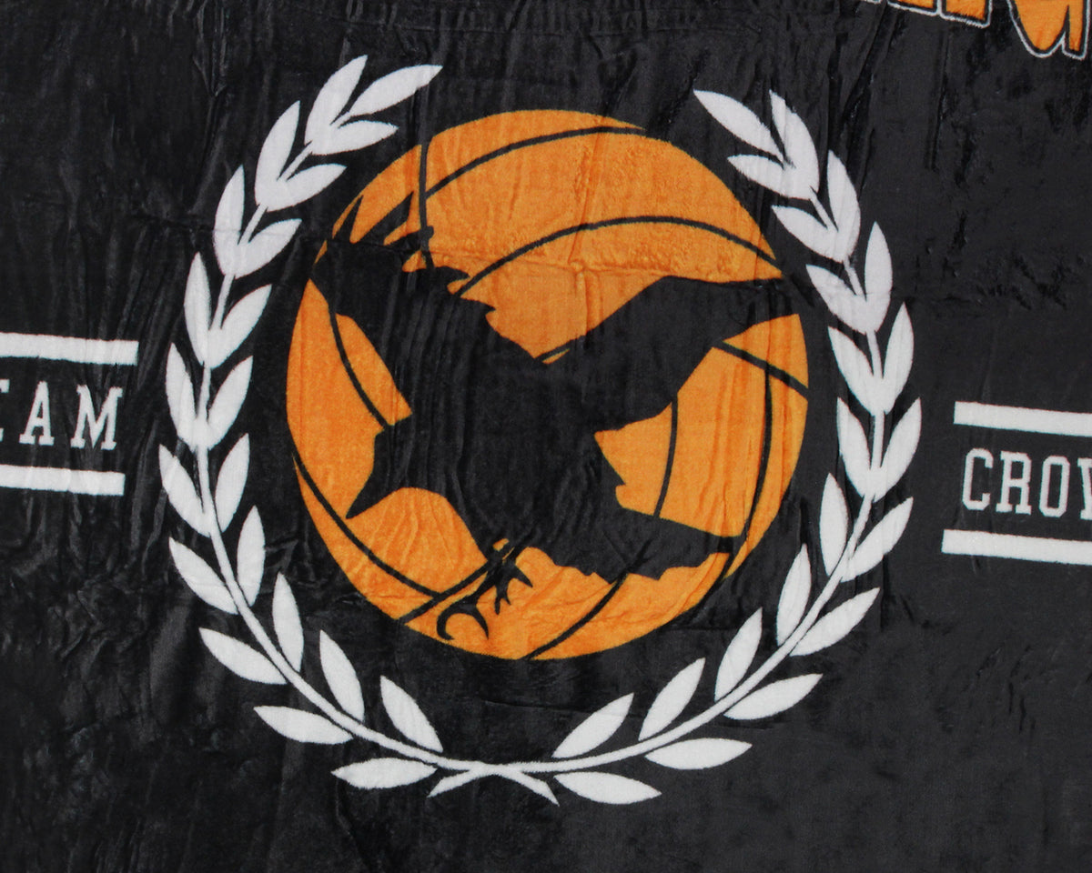Haikyuu Manga Anime Merch Karasuno High Team Crows Haikyu Plush Throw Blanket