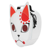 Demon Slayer Tanjiro Kitsune Fox Mask Insulated Zip Around Lunch Tote