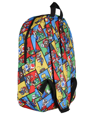 Super Mario Backpack Multi Character Video Game School Travel