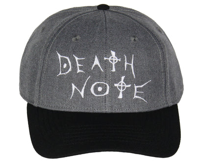 Death Note Anime Manga Embroidered Logo Design OSFM Precurved Snapback Hat