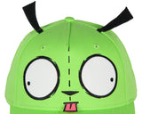 Nickelodeon Invader Zim Adult Gir Face with Ears Snapback Hat for Men and Women