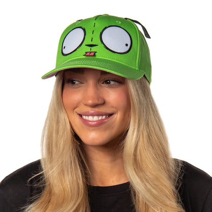 Invader Zim Adult Gir Face with Ears Snapback Hat for Men and Women