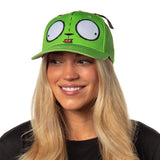 Nickelodeon Invader Zim Adult Gir Face with Ears Snapback Hat for Men and Women