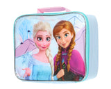 Disney Frozen Lunch Box for Kids Elsa and Anna Shimmer Effect Lunch Tote