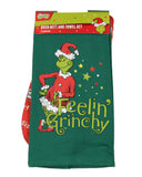 Dr Seuss How the GRINCH Stole Christmas Feelin Grinchy Oven Mitt and Towel Set