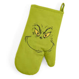 Dr. Seuss The Grinch Cookie Cutter Spatula and Oven Mitt Baking Set